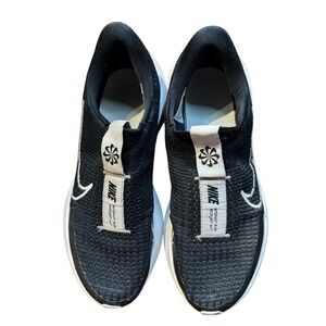 Nike Interact Run EasyOn Shoes Mens Size 8.5 Black Running Sneakers FV5590-001